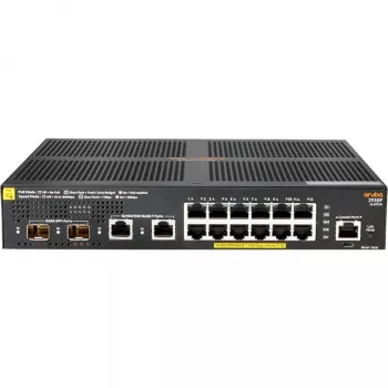 Hewlett Packard Enterprise HPE Aruba 2930F 12G PoE+ 2G/2SFP+ - Switch - L3 - gestionado - 12 x 10/100/1000 (PoE+) + 2 x 1 Gigabit/10 Gigabit SFP+ (uplink) + 2 x 10/100/1000 - montaje en rack