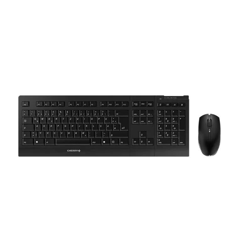 CHERRY B.UNLIMITED 3.0 teclado ratón incluido oficina RF Wireless alemán negro