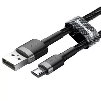 Baseus Cafule Cable Micro-USB 2.4A 1m (gris/negro)
