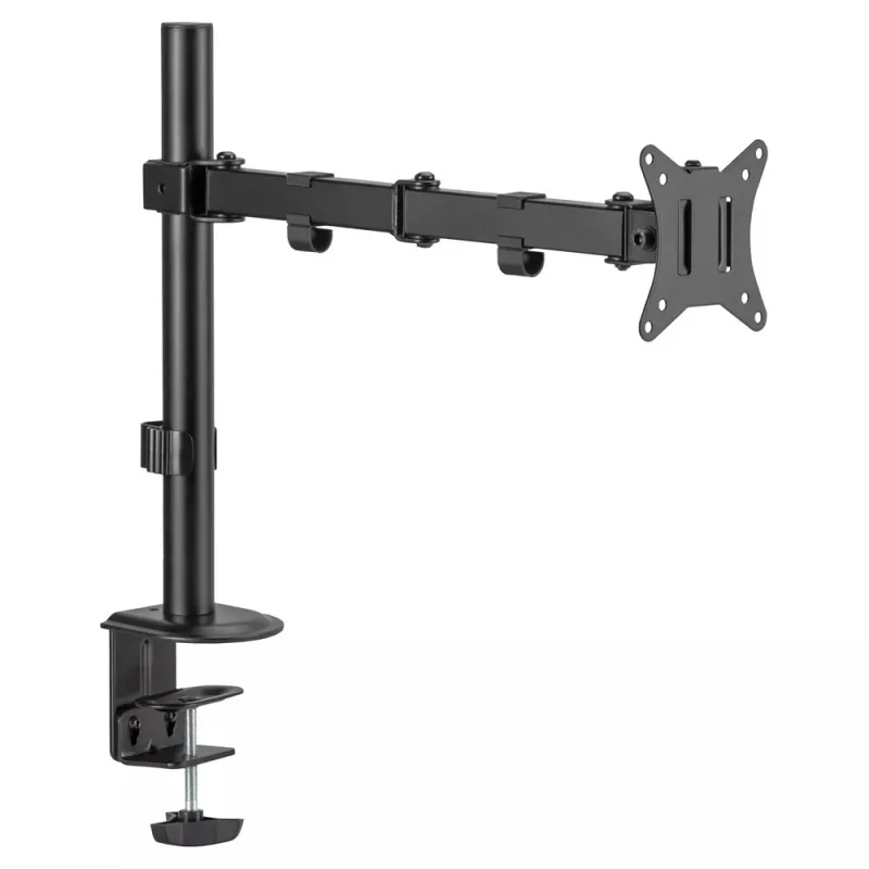 Soporte ajustable para monitor y TV SAVIO UM-02, negro, brazo ajustable, montaje sencillo