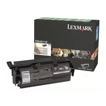 Lexmark T654X11E Cartucho de tóner, negro, 36000 páginas