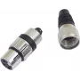 Conector XLR de 3 pines Omnitronic 30200111 — conector de audio macho/hembra para micrófono y audio profesional