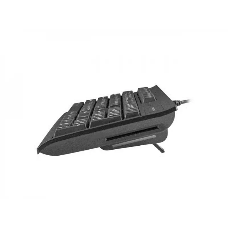 Teclado completo cableado NATEC MORAY Home/Office USB QWERTY US International Negro, 104 teclas, teclado numérico