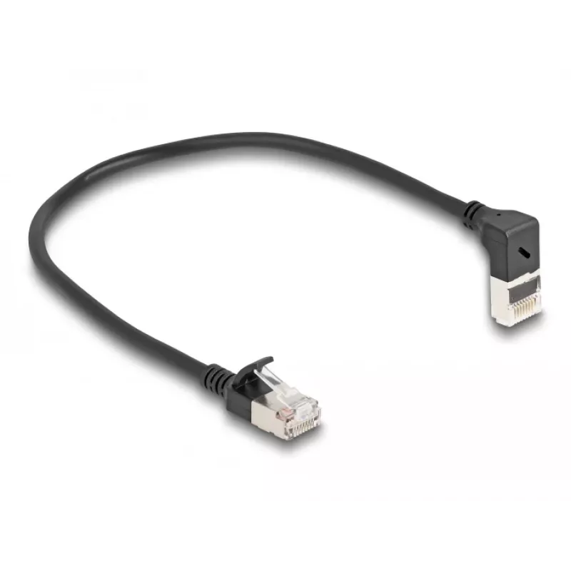 Cable de red DeLOCK RJ45 Cat.6A 0,25 m negro