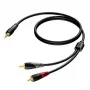 Cable estéreo de conector jack 3,5 mm a 2 conectores RCA Procab 3 m