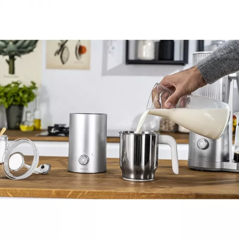 Zwilling Enfinigy plateado espumador de leche