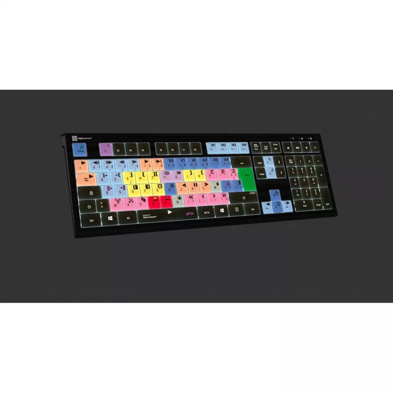 Logickeyboard LKB-MCOM4-A2PC-FR teclado USB AZERTY francés negro (LKB-MCOM4-A2PC-FR)