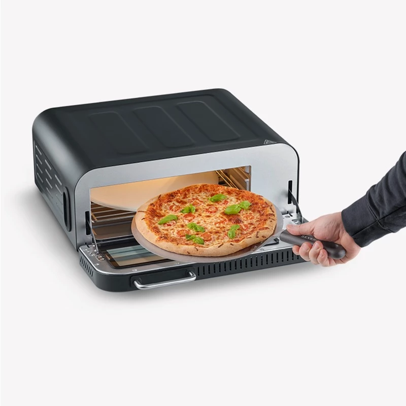 Máquina de hacer pizza Severin PG 8575 2000 W Negro 1 pizza temporizador digital
