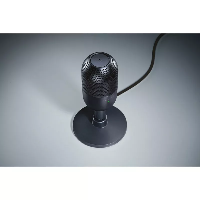 Micrófono de mesa Razer Seiren V3 Mini, USB-C, supercardioide, 20–20000 Hz, 96 kHz, 24-bit, negro