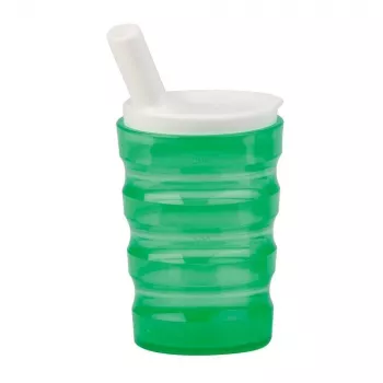 Vaso de seguridad para usuarios con discapacidad - verde