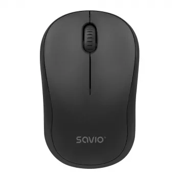 Ratón inalámbrico SAVIO MB-03, interfaz Bluetooth, 1000 DPI, pila AA, 99×60×39 mm, 51 g, receptor incluido