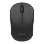 Savio MB-03 ratón óptico inalámbrico, receptor USB de 2,4 GHz, 1000 DPI, 3 botones, pila AA, 99x60x39 mm, 51 g, negro