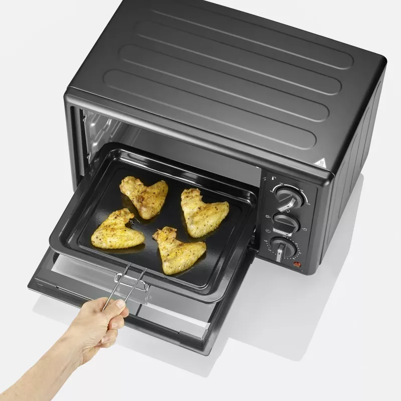 Horno eléctrico compacto SEVERIN TO 2078 — 20 L de capacidad, 1600 W, negro, independiente