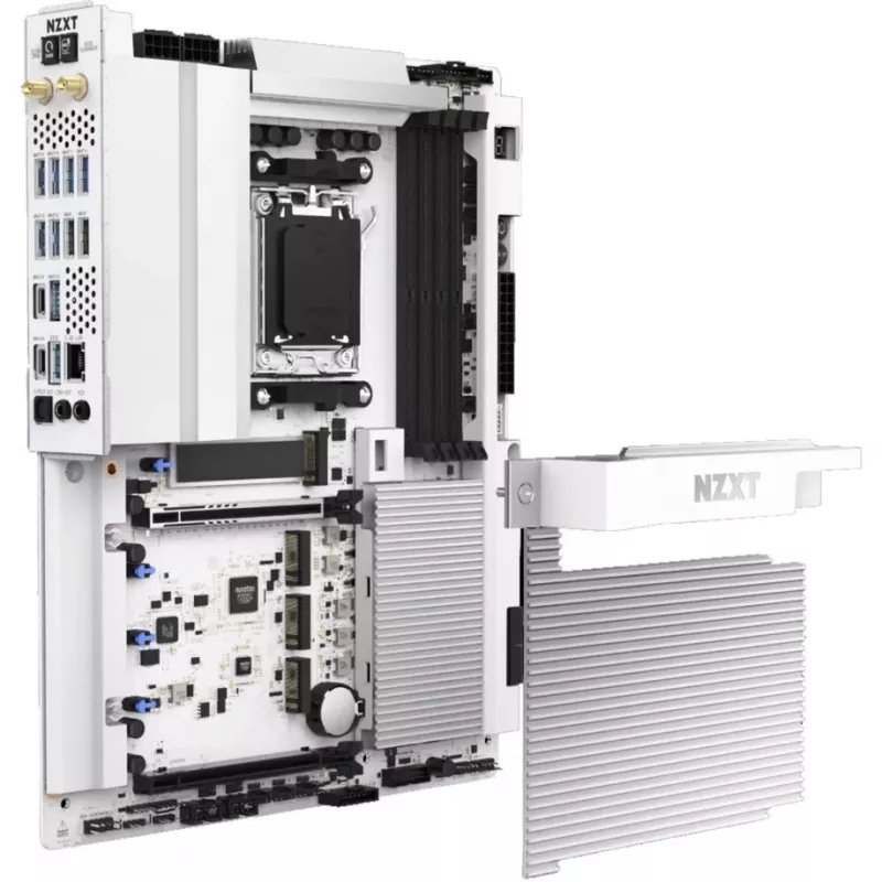 Placa base NZXT N9 X870E Blanco AM5 DDR5 ATX