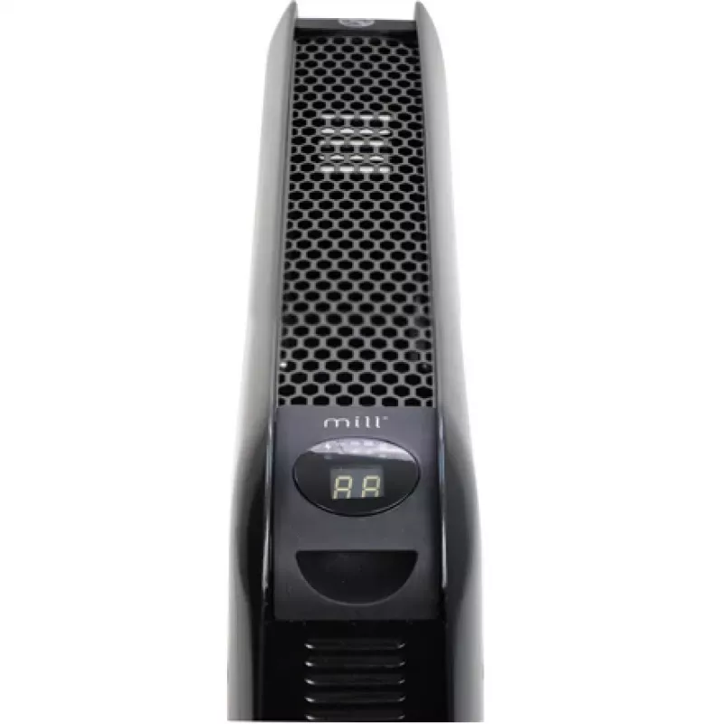 Calefactor de convección Mill SG2000LED negro, 2000 W, 3 niveles de potencia, pantalla LED, apto para habitaciones de hasta 20 m², negro