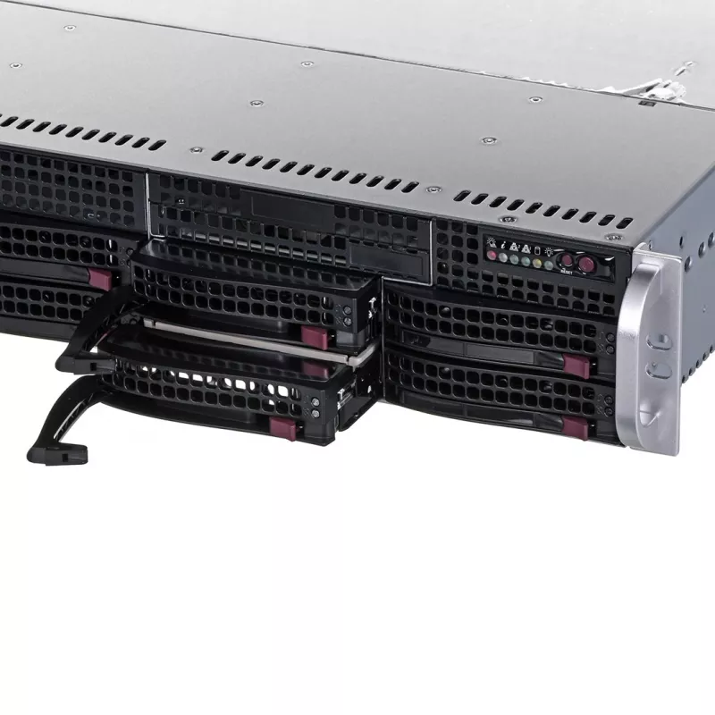 Caja de servidor Supermicro 825TQC-R802LPB rack negro
