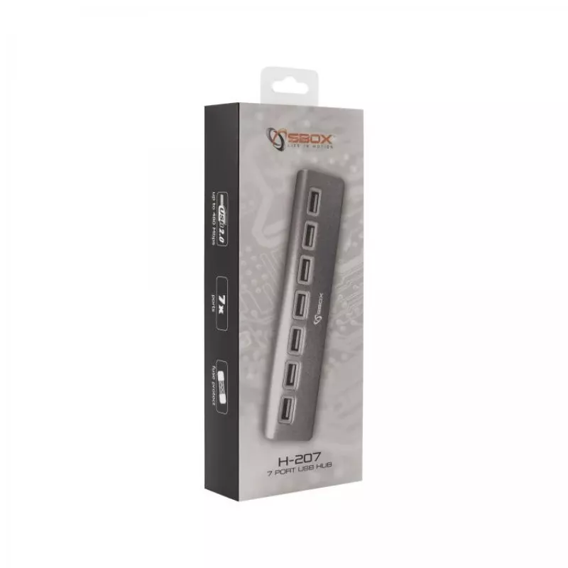 Sbox H-207 hub USB de 7 puertos
