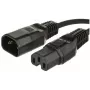 Microconnect PE011410 Cable de alimentación negro 1 m conector hembra C14 conector hembra C15