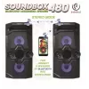 Altavoz estéreo Bluetooth portátil Rebeltec SoundBox 480 negro, 50W RMS