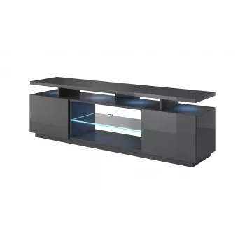 Mueble RTV EVA 180x40x56 grafito/brillante