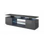 Mueble RTV EVA 180x40x56 grafito/brillante