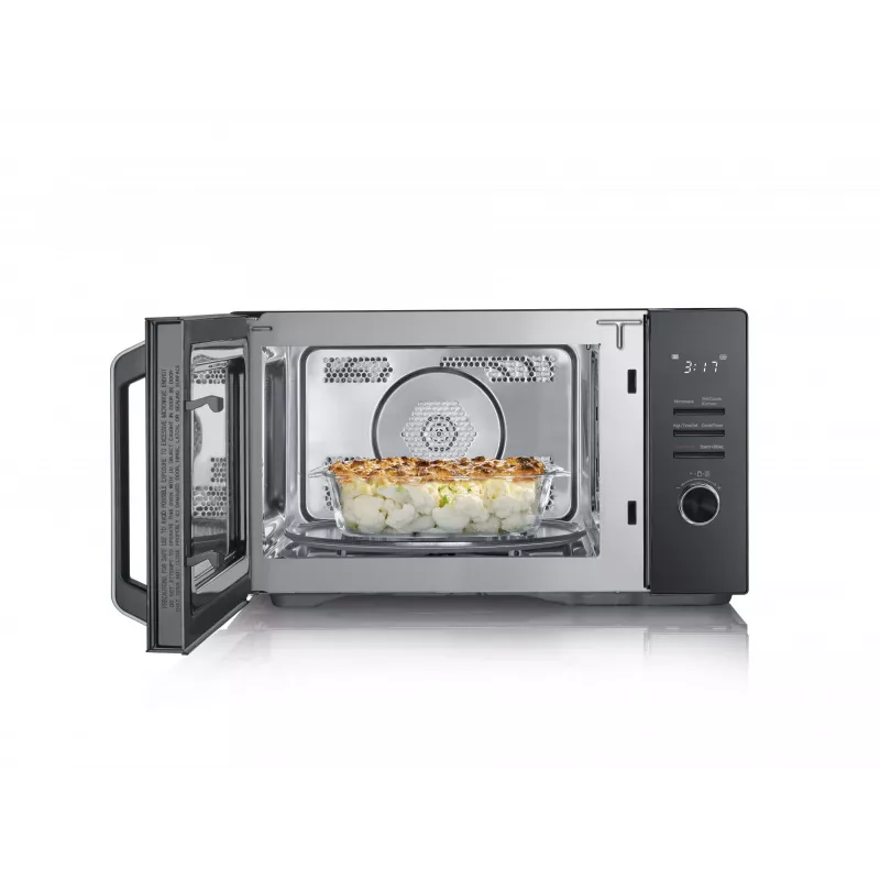 Microondas combinado SEVERIN MW 7798, de sobremesa, 29 l, 900 W, negro, plato giratorio de 315 mm