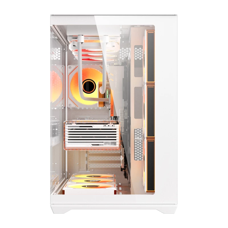 Caja de PC Darkflash C280 (blanca) con 7 ventiladores de refrigeración