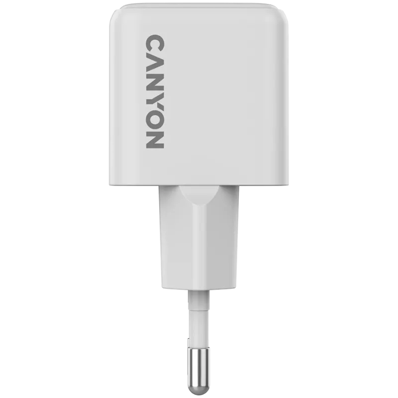 Cargador CANYON CU20C GaN 20W 1xPD EU blanco