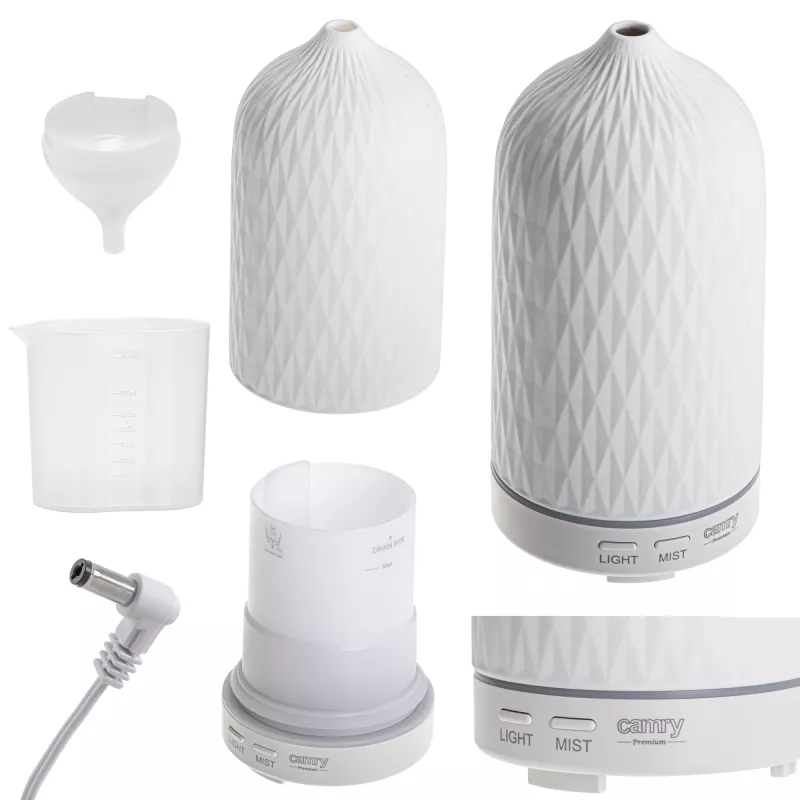 Camry | CR 7970 | Difusor de aromas ultrasónico 3en1 | Ultrasónico | Apto para estancias de hasta 25 m² | Blanco