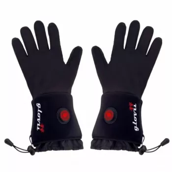 Guantes táctiles calefactables Glovii GLBXL, unisex, nailon/poliéster, puños ajustables, a pilas