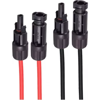 shiverpeaks ®-PV4 alargador, 6 mm², set de 2 rojo/negro, 50 m (BS02-335016)