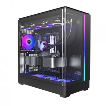 Caja de PC Montech KING 45 PRO negra — micro ATX / Mini-ITX, Midi Tower