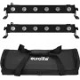 Set de barras LED EUROLITE 2x LED BAR-6 QCL RGBW con softbag