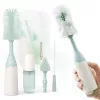 Momcozy PUSH-PRESS Design Set de cepillos para biberones Verde