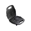 Sandwichera Tefal Break Time SW6148 — 2 sándwiches, placas antiadherentes extraíbles, recogecables, negro/gris