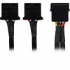 Adaptador de alimentación en Y SATA Sharkoon 4P Molex 0,15 m negro – Digital/Datos – Alimentación