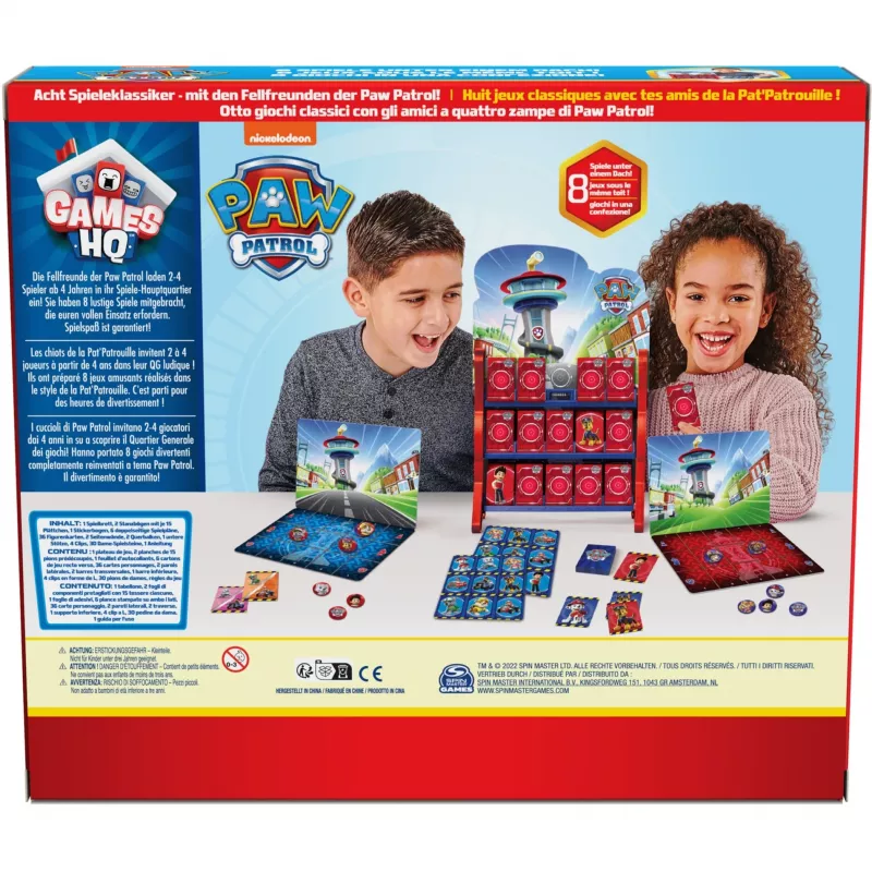 Paw Patrol: Games HQ - Colección de juegos, juego familiar