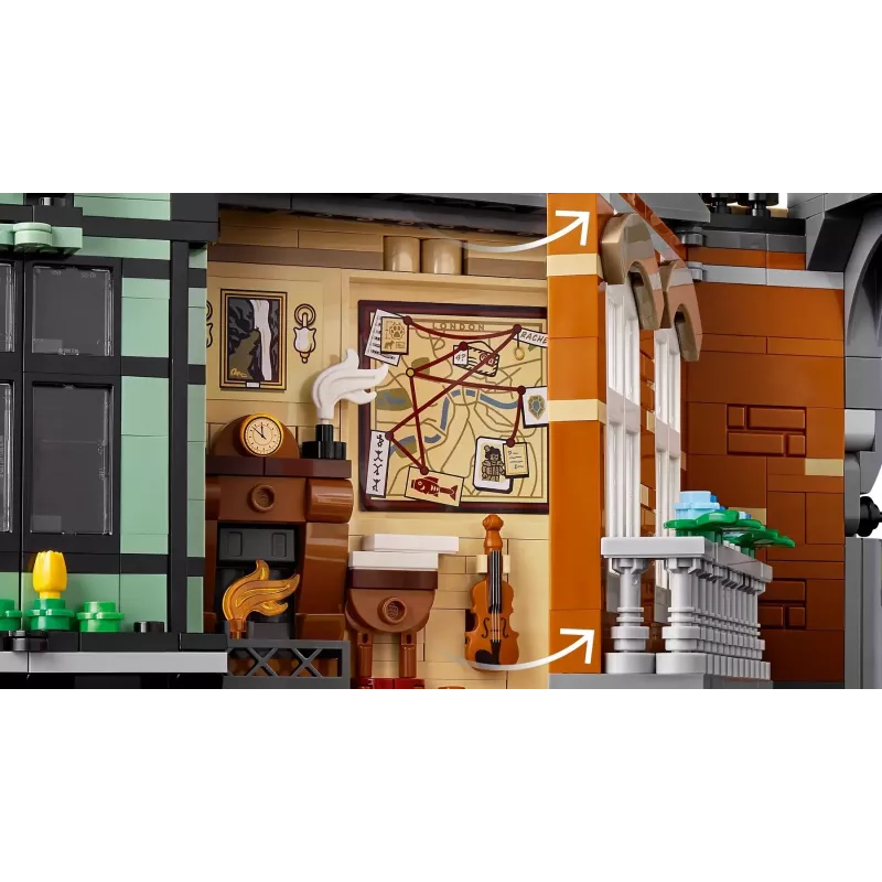 LEGO ICONS 10351 Sherlock Holmes: Rincón de libros