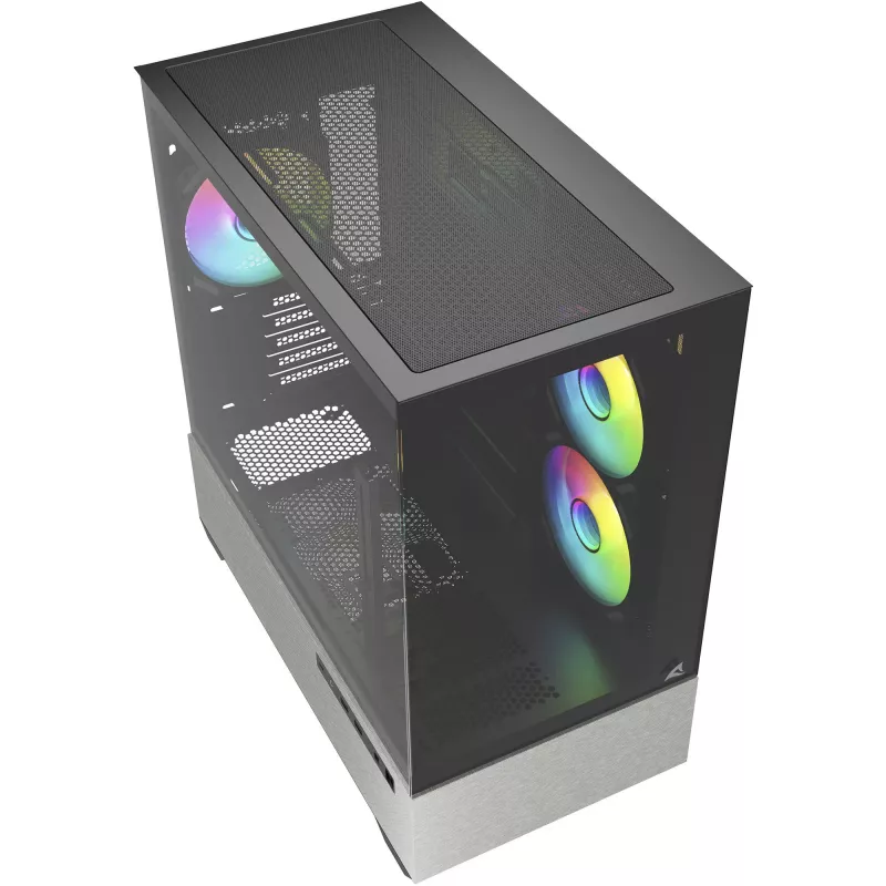 Caja Sharkoon MK7 ARGB mATX 2x cristal