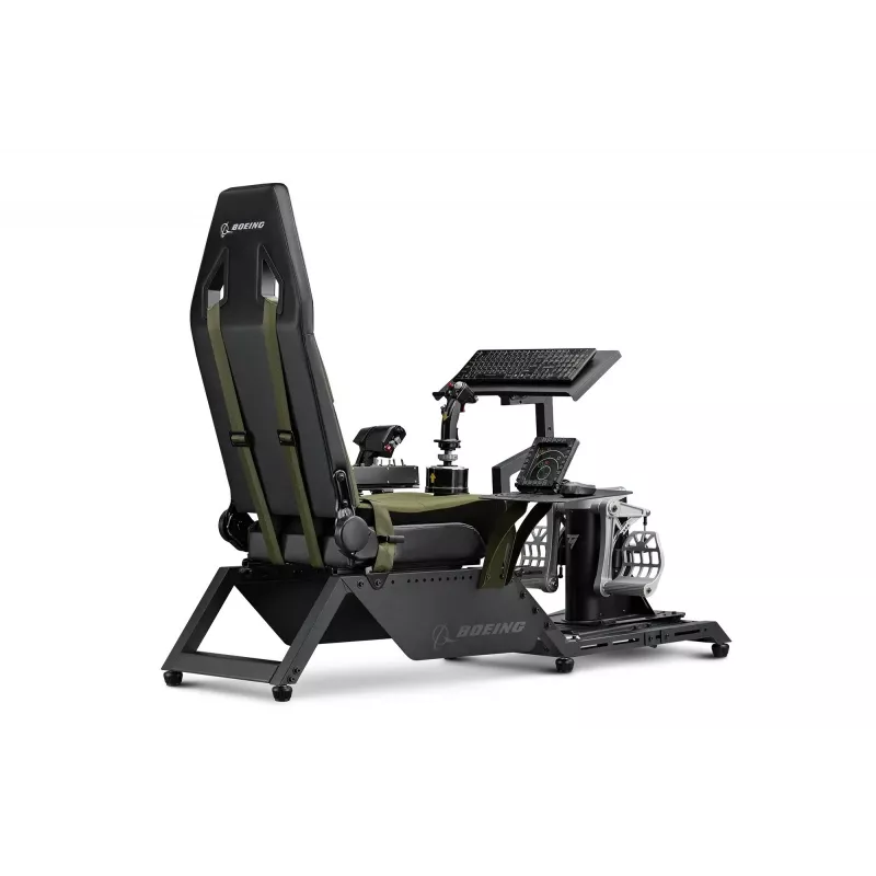 Asiento de cabina de Next Level Racing Flight Simulator Boeing Military 396055 — asiento especial para simulación de vuelo, compatible con mandos de vuelo y pedales