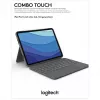 Funda con teclado Combo Touch US iPad Pro 11 1,2,3 Gen gris