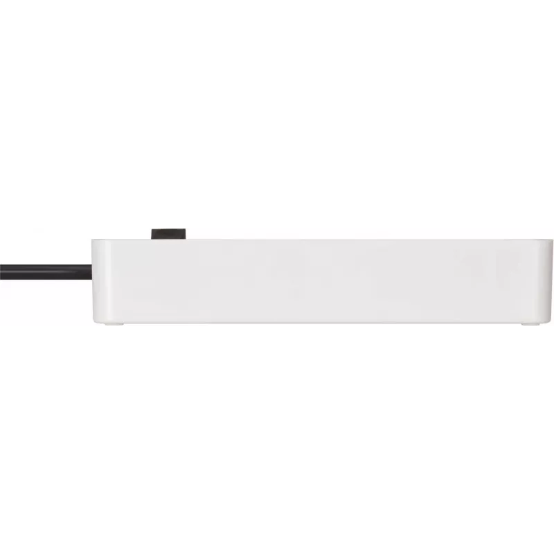 Regleta de enchufes Brennenstuhl Ecolor 4 tomas [Superficie pulida, cable de 1,5 m, Blanco/Negro]