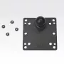 Placa VESA de 100x100mm RAM Mounts con rótula negra 121mm