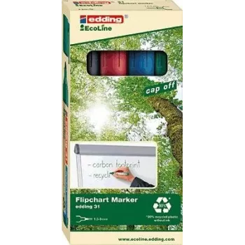 Rotulador permanente punta fina Edding 31 EcoLine multicolor