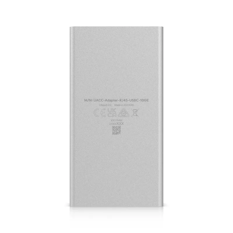 Adaptador Ethernet UBIQUITI UACC-Adapter-RJ45-USBC-10GE, USB-C a RJ45, 10 Gbps, negro/gris