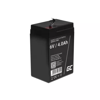 Batería para SAI Green Cell AGM15, 6 V, 4 Ah, batería de plomo-ácido sellada (VRLA), negro, 680 g