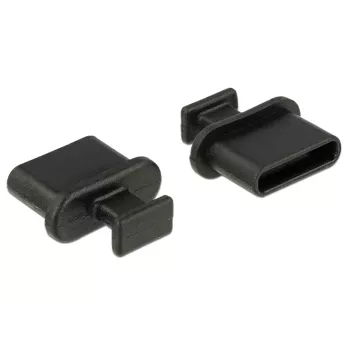 Tapa protectora para conector hembra DeLOCK 64013 USB Type-C negro