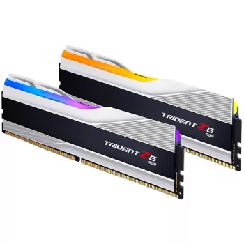 DIMM 64 GB DDR5-6000 (2x 32 GB) Dual-Kit, memoria plateada, F5-6000J3238G32GX2-TZ5RS, Trident Z5 RGB, INTEL XMP