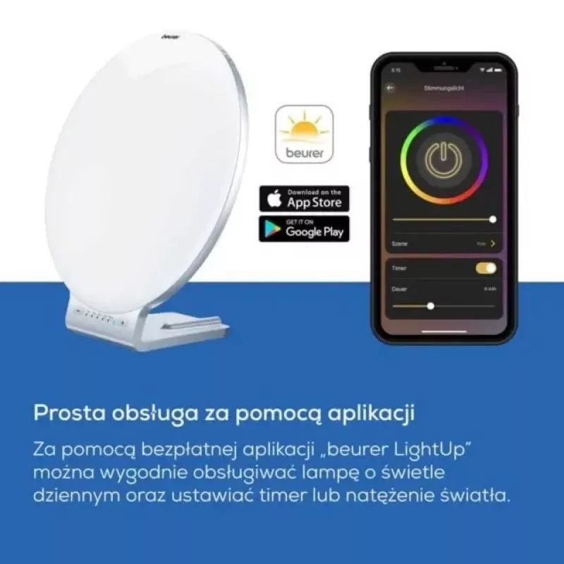 Lámpara de fototerapia Beurer TL100 – intensidad de 10.000 lux, diseño de bajo consumo