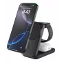 Belkin UltraCharge soporte de carga inalámbrica plegable 3 en 1 Qi2 de 25 W, negro (WIZ036KQBK)